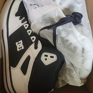 BRAND NEW DC BLUE AND WHITE SHOES